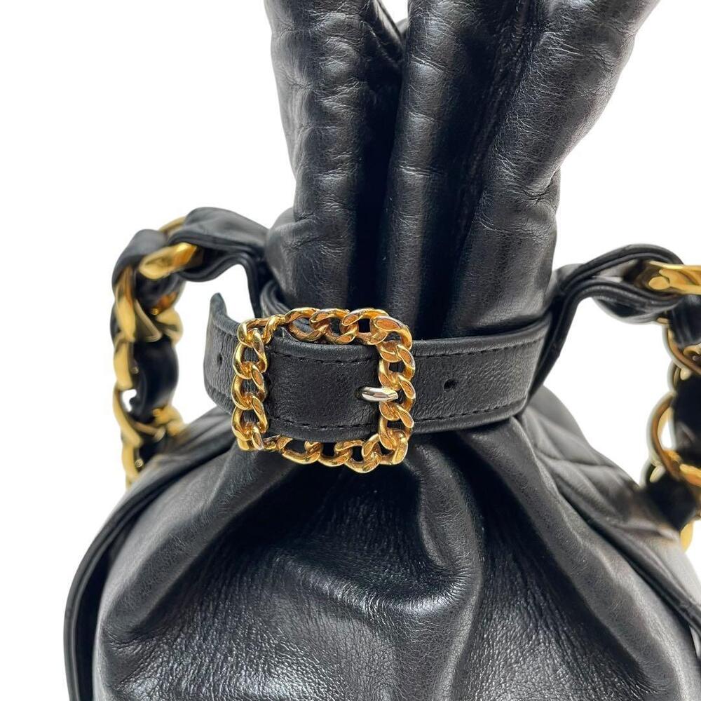 Quality Chanel Lambskin Drawstring Chain Shoulder… - image 8